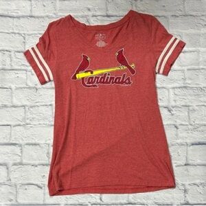 Women's Red Cardinals Short Sleeve Tee